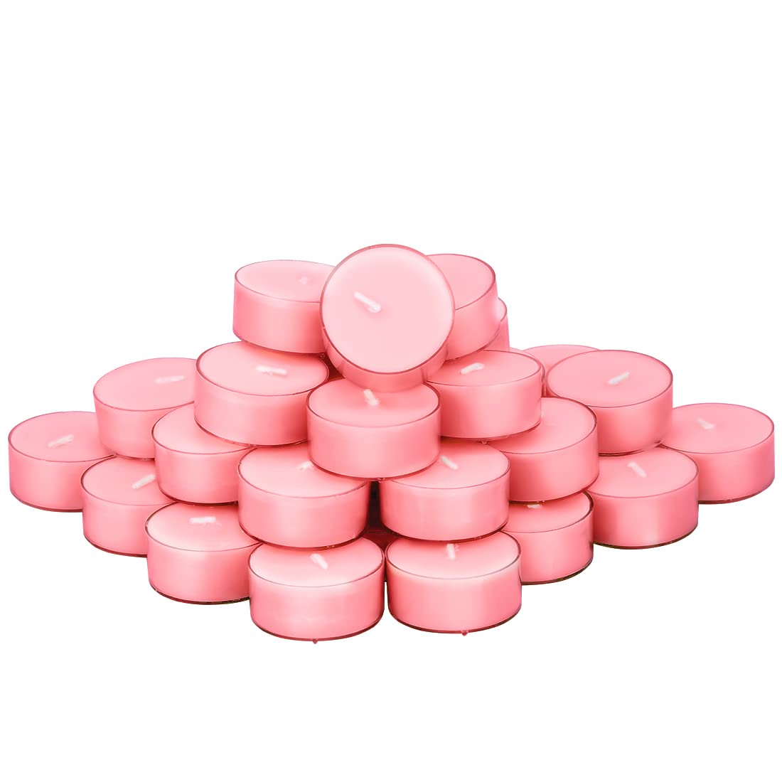 DEYBBY Natural Scented Soy Wax Tealight Candles Bulk, Romantic Rose Aromatherapy Luxury Tea Candle Set of 12-4 Hour Burn Time|Great for Valentine's Day, Birthday