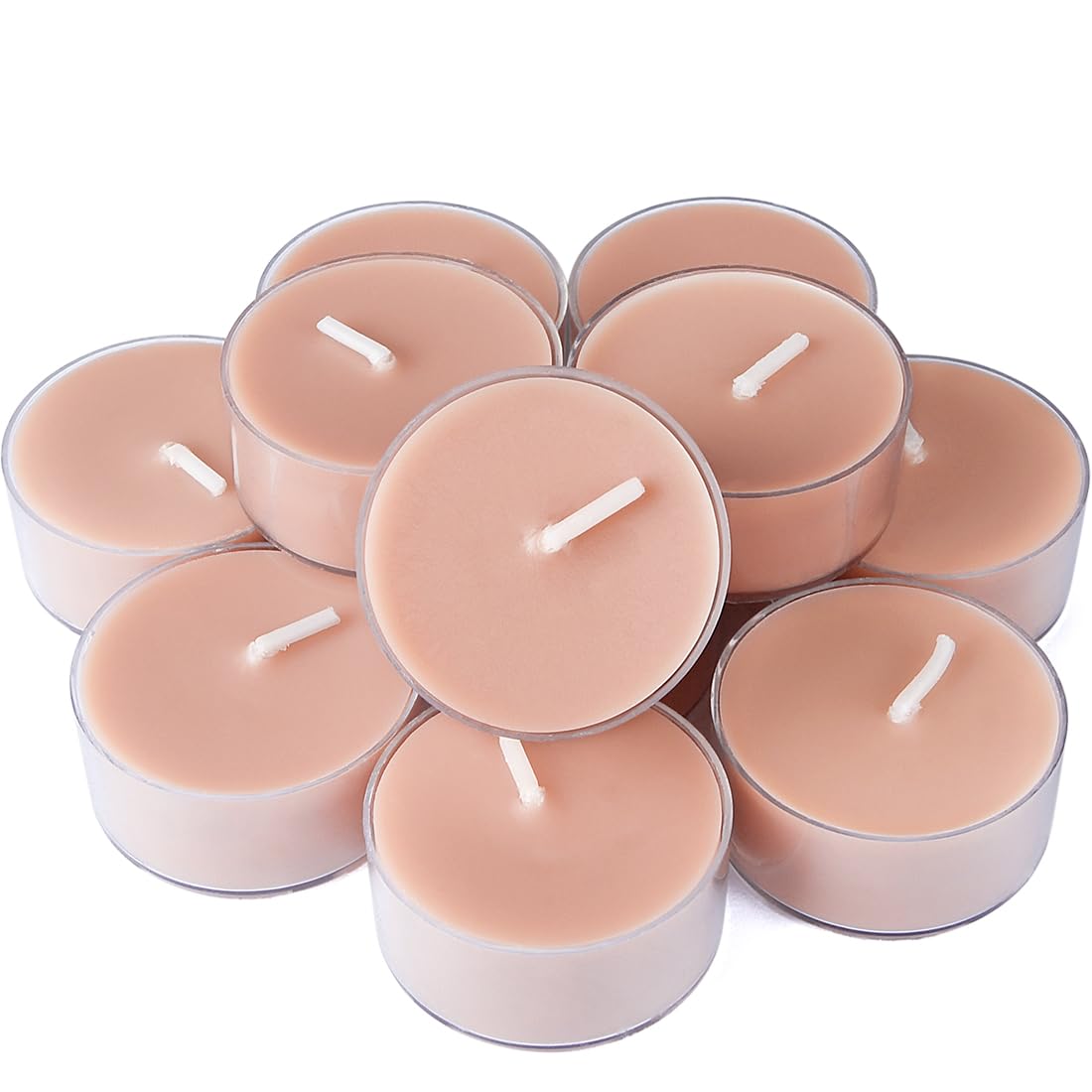 DEYBBY Natural Scented Soy Wax Tealight Candles Bulk, Romantic Rose Aromatherapy Luxury Tea Candle Set of 12-4 Hour Burn Time|Great for Valentine's Day, Birthday