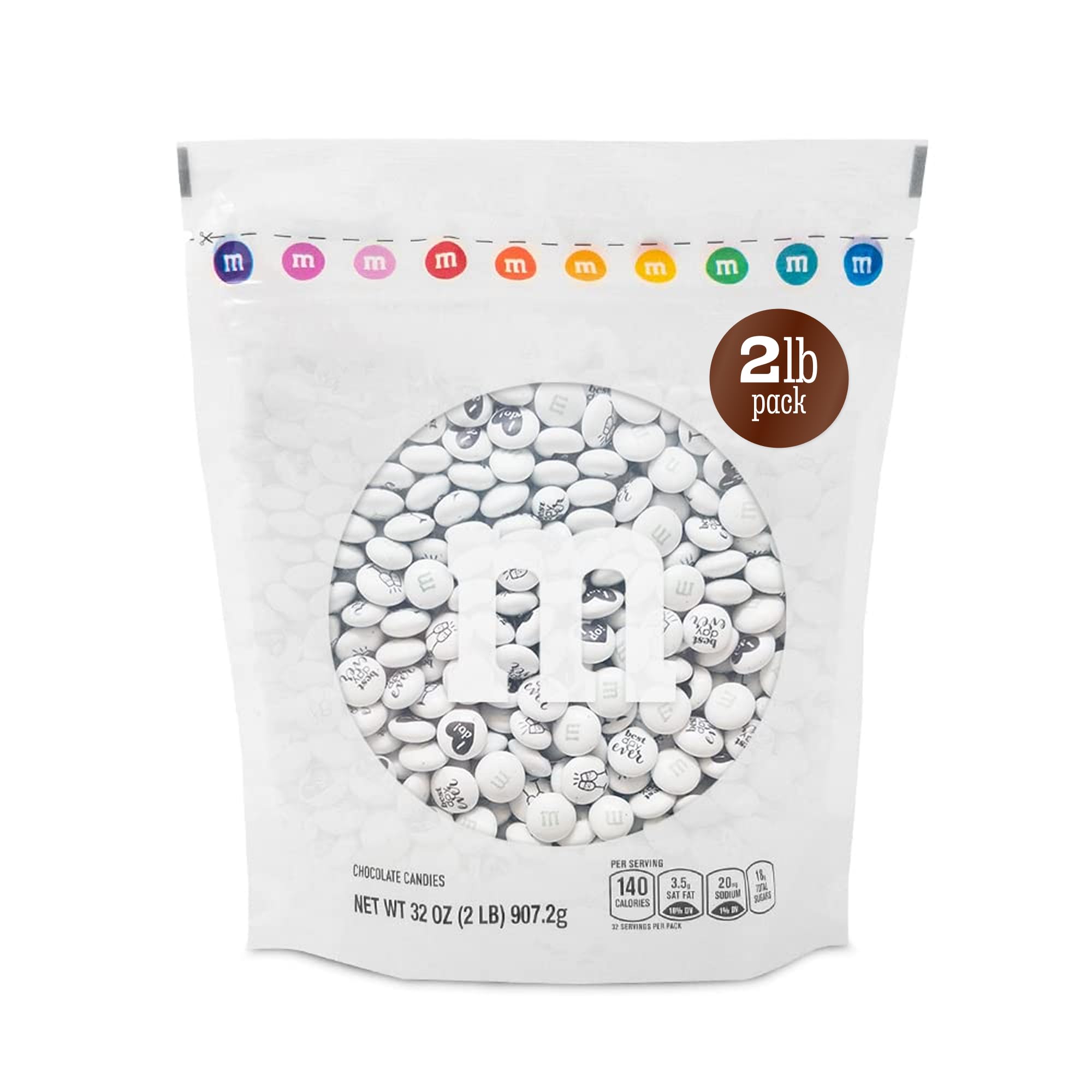 M&M'S WORLD Miss to Mrs. Themed Packs Filled with Printed Milk Chocolate Candies-30 Packs,For Bridal Shower Party Favors,Weddings,Bachelorette Party Favors,Bridesmaids Gifts for Wedding Day and More