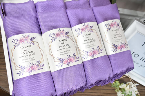 20 pcs Pale Pink Pashmina Shawl, Personalized Pashmina Scarf, Bridesmaid Shawl, Pashminas in Bulk, Wedding Favors for Guests, Bridal Shower Favors