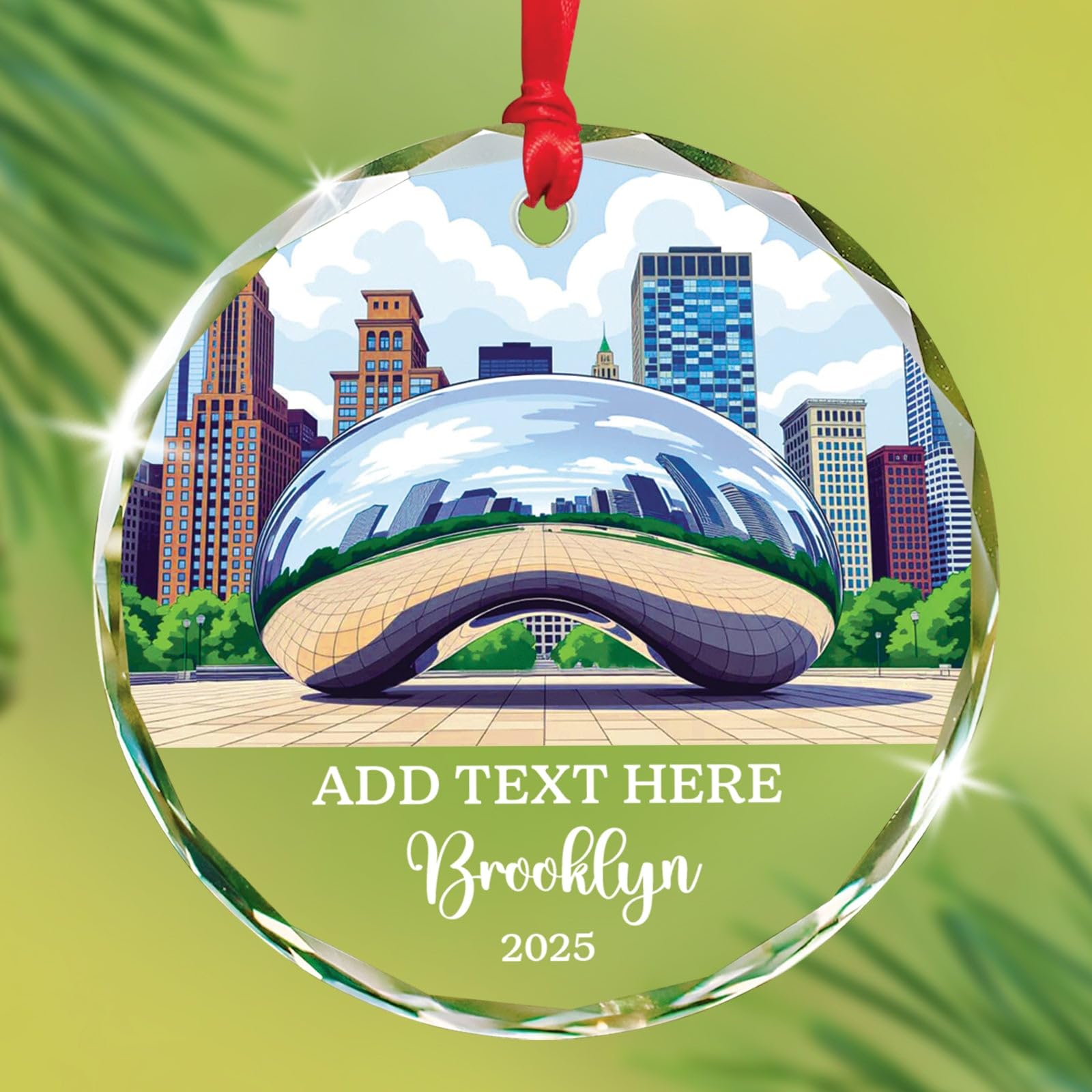 Petra Christmas Glass Ornament, Personalized Text & Name Petra Jordan Keepsake Gifts for Travel Lovers, Jordan Souvenir Glass Ornaments Xmas Tree Hanging, Custom Travelling Ornament Decoration 2025