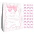 Pink Bow Baby Shower Decorations, Girl's Baby Shower with 50PCS Pink Bow Cards Kids' Party, Birthday Party Decorations, Party Favor & Decorations