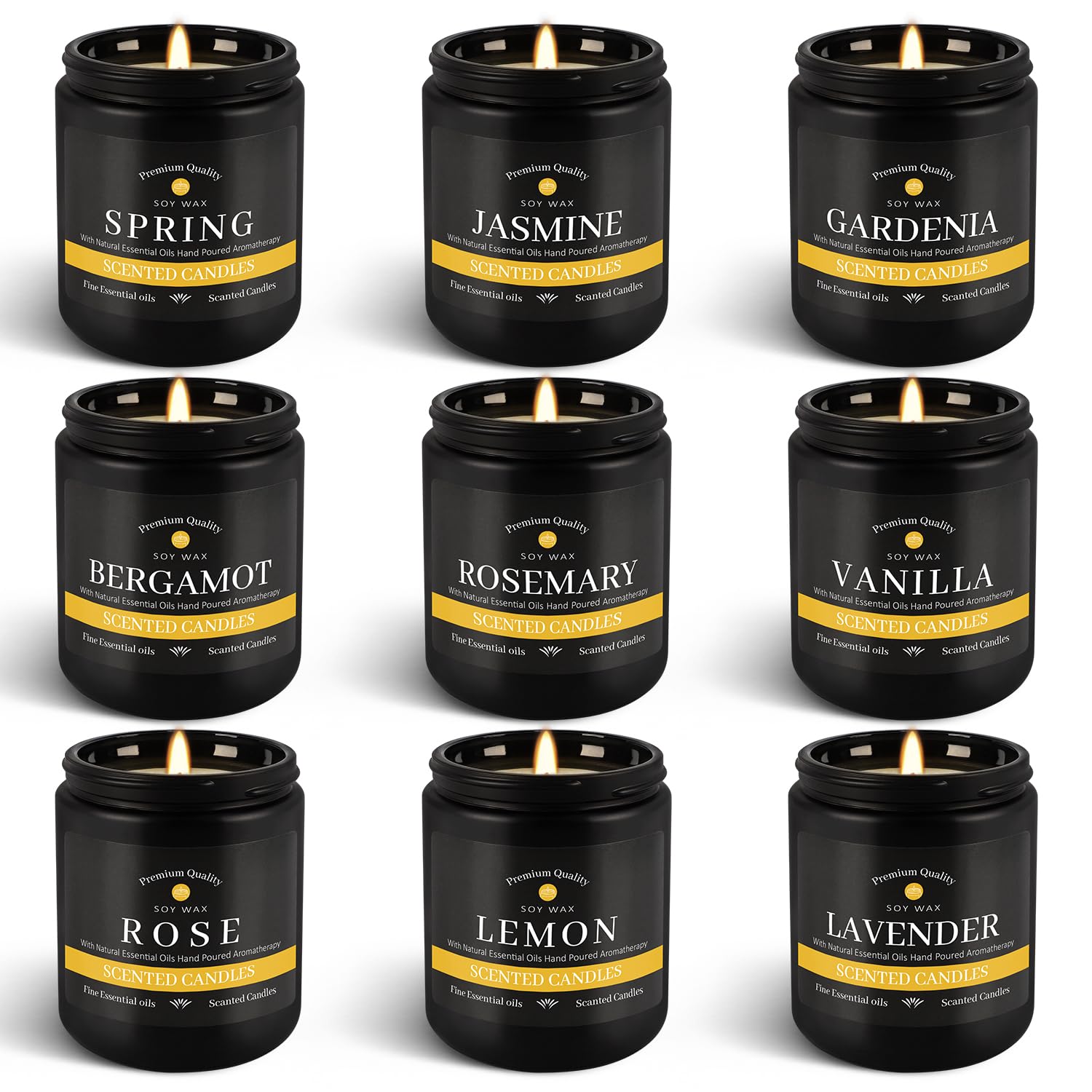 Scented Candles Gifts Set 16 Pack Soy Wax Travel Tin Jar Candles for Home 2.5 OZ for Mom for Christmas, Birthday, Thanksgiving, Mother's Day