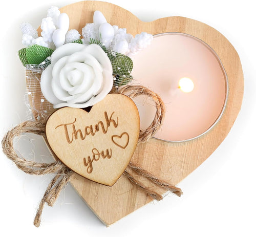 100 Piece Wooden Tealight Candle Set for Wedding Favors for Guests, Birthday Party Favors, Baby Shower Favors, Return Favors,Gifts for The Guests, Engagement Parties.(100 Pieces)