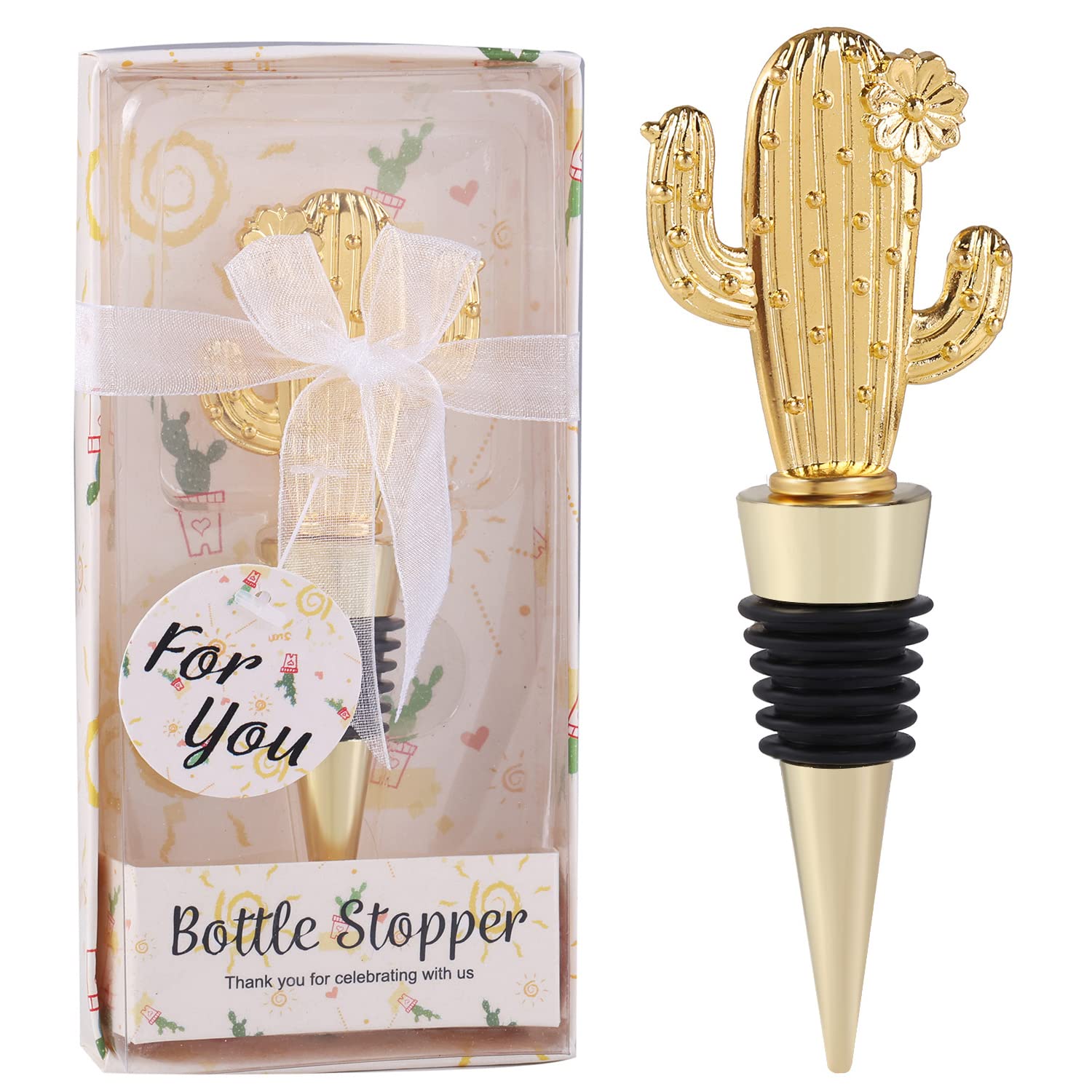 15 pcs Rose Wine Stoppers Wedding Favors,Rose Flower Bridal Shower Souvenirs or Baby Shower Favors for Baby Boy or Girl Return Gifts for Guests（gold, rose15）