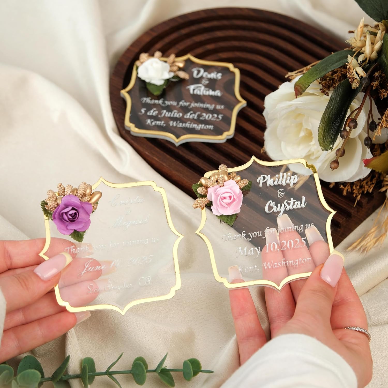 Wedding Favors Magnet for Guests Bulk 100 - Favors Magnet - Wedding Favors and Party Magnets - Pack of 10-300 - Birthday and Party Magnets - Personalized Favor Magnet - Wedding Favors - Party Favors