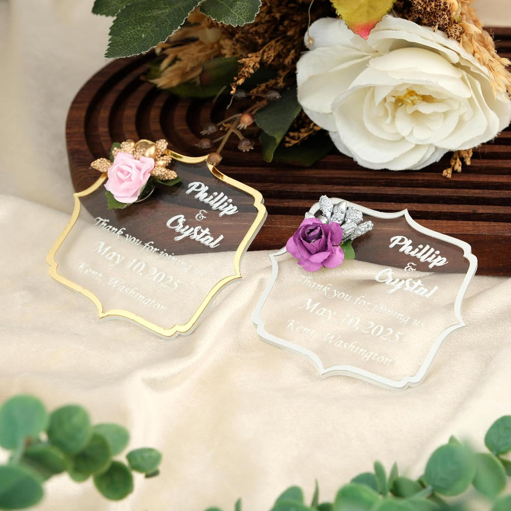 Wedding Favors Magnet for Guests Bulk 100 - Favors Magnet - Wedding Favors and Party Magnets - Pack of 10-300 - Birthday and Party Magnets - Personalized Favor Magnet - Wedding Favors - Party Favors