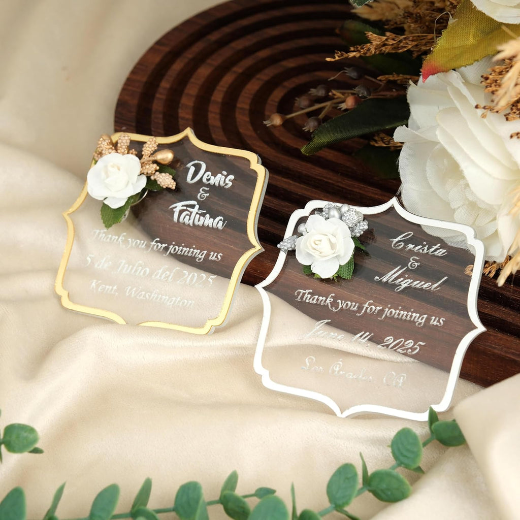 Wedding Favors Magnet for Guests Bulk 100 - Favors Magnet - Wedding Favors and Party Magnets - Pack of 10-300 - Birthday and Party Magnets - Personalized Favor Magnet - Wedding Favors - Party Favors