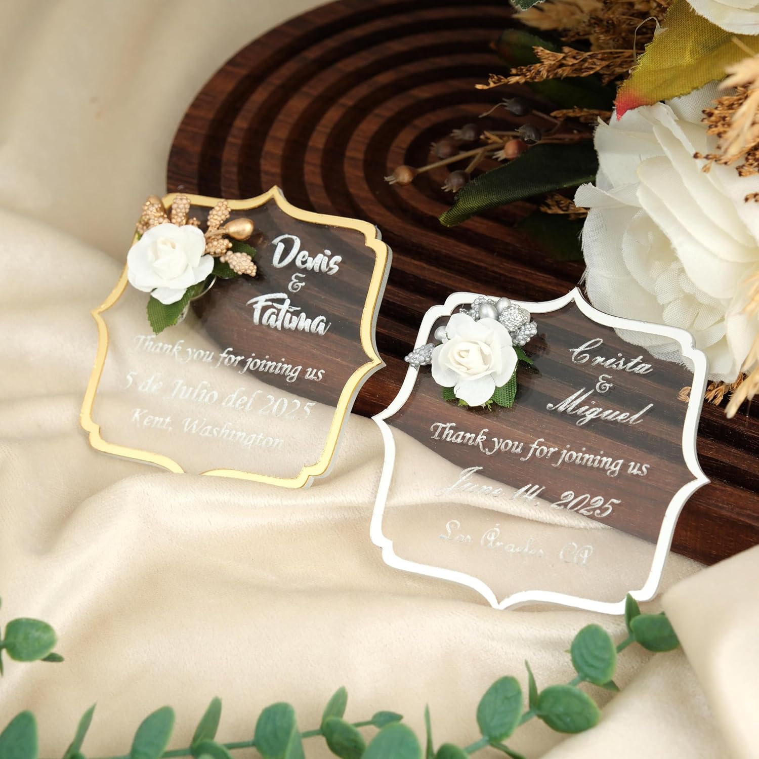 Wedding Favors Magnet for Guests Bulk 100 - Favors Magnet - Wedding Favors and Party Magnets - Pack of 10-300 - Birthday and Party Magnets - Personalized Favor Magnet - Wedding Favors - Party Favors