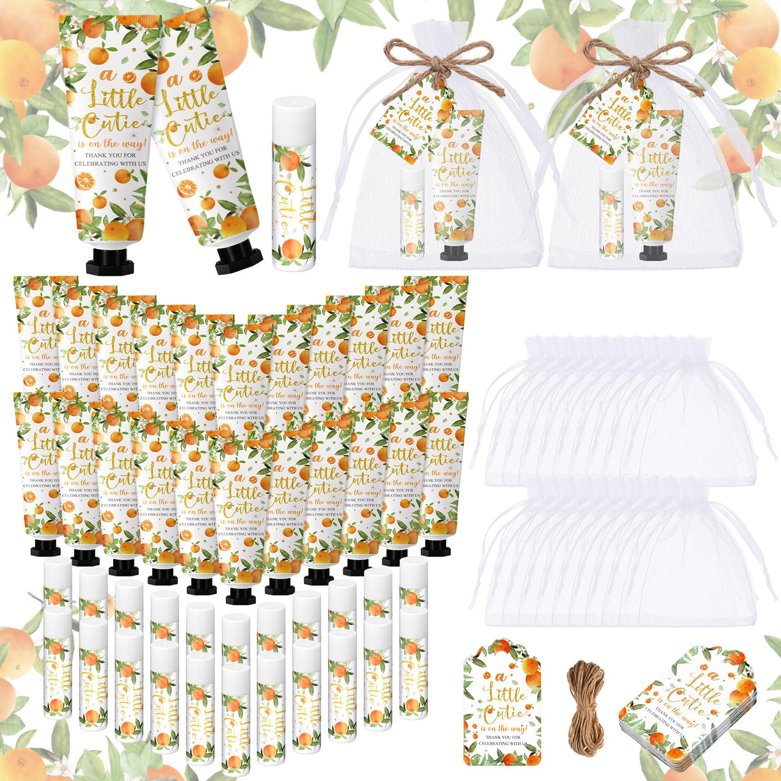 48 Sets Something Blue Before I Do Bridal Shower Hand Cream and Lip Balm Gift Bulk Blue Floral Wedding Favors Travel Size Hand Lotion and Lip Balm Bridal Shower Party Supplies for Guest