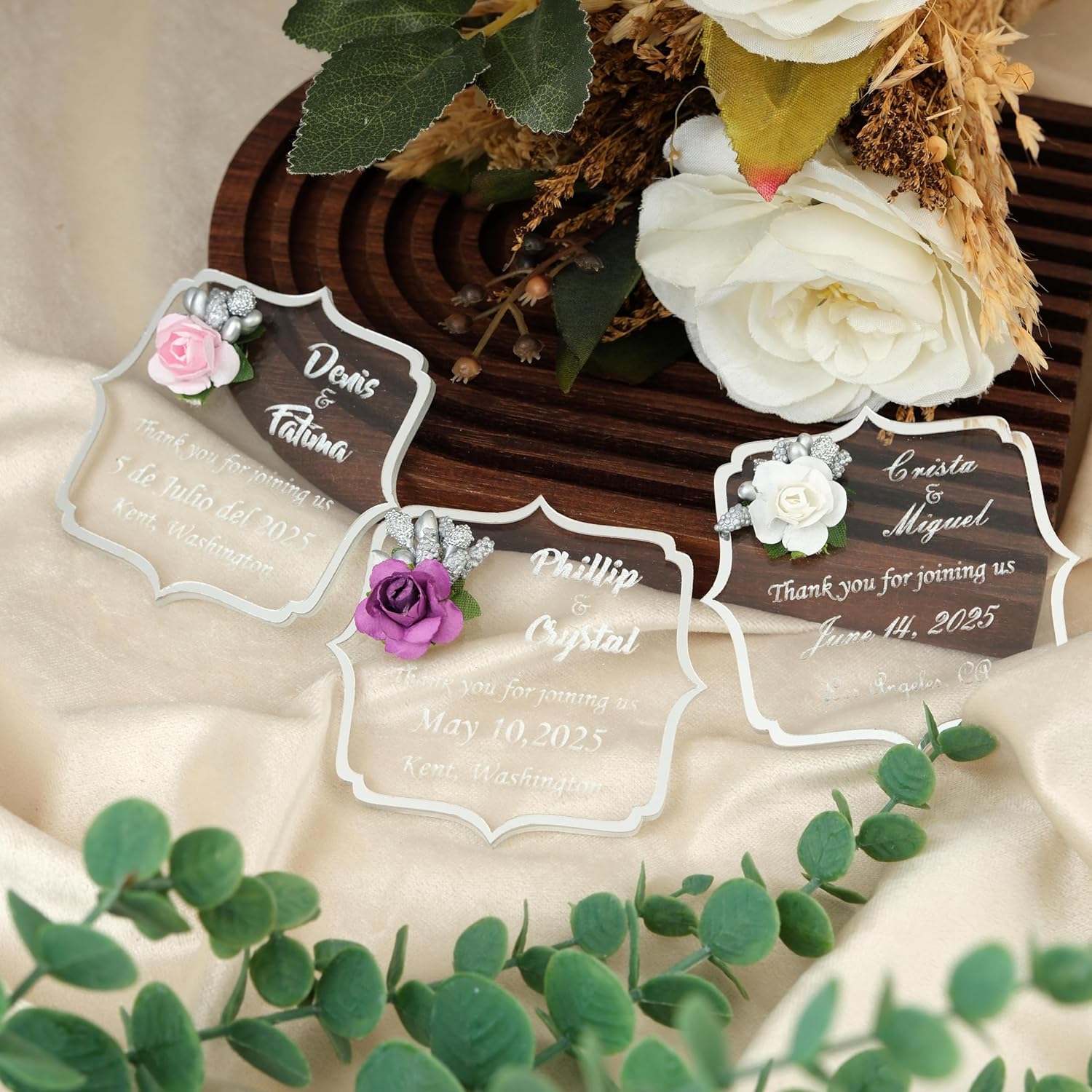 Wedding Favors Magnet for Guests Bulk 100 - Favors Magnet - Wedding Favors and Party Magnets - Pack of 10-300 - Birthday and Party Magnets - Personalized Favor Magnet - Wedding Favors - Party Favors